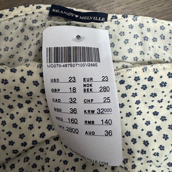 NWT Brandi Melville - Small Ditsy Print Cami - Women's One Size - Picture 3 of 6